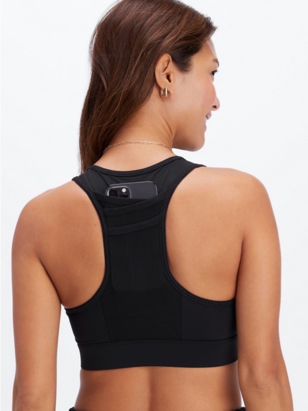 Fabletics Trinity High Impact Sports Bra, Black, XL